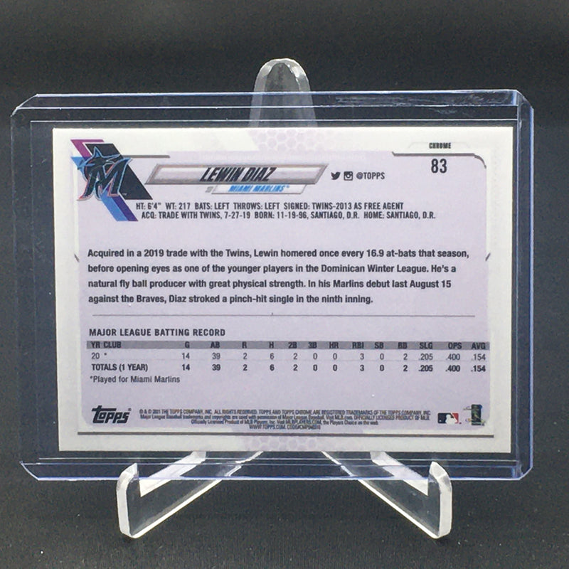 2021 TOPPS CHROME - PRISM REFRACTOR - L. DIAZ -