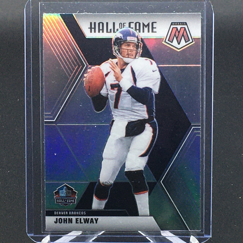 2020 PANINI MOSAIC - SILVER PRIZM - HALL OF FAME - J. ELWAY -