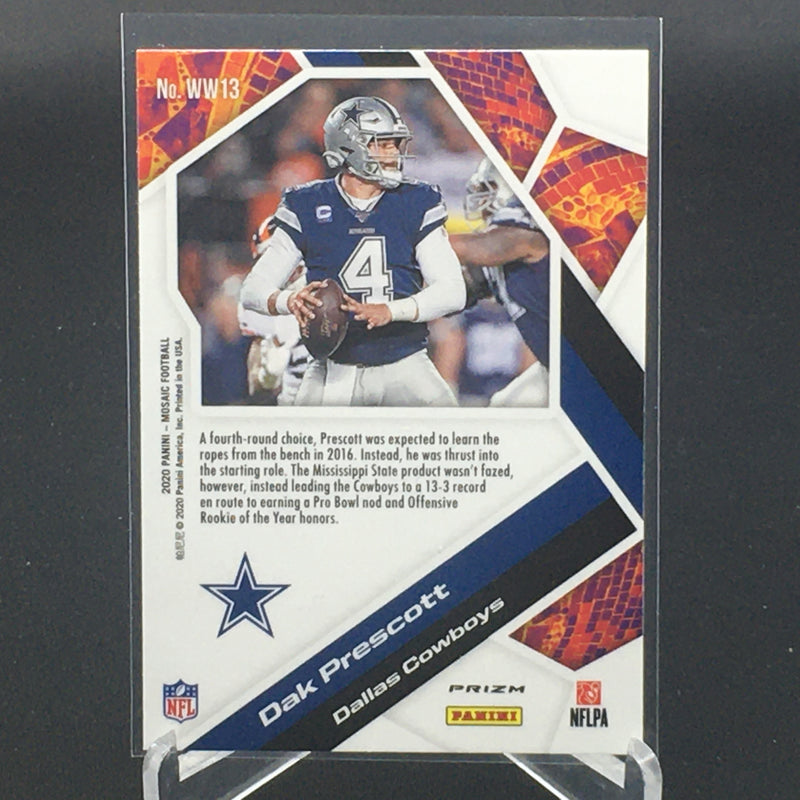 2020 PANINI MOSAIC - WILL TO WIN - SILVER PRIZM - D. PRESCOTT -