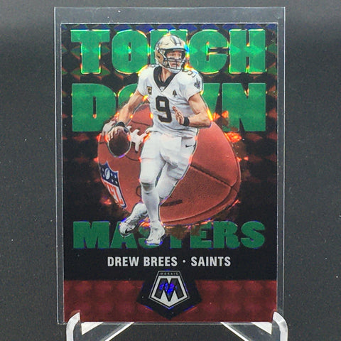 2020 PANINI MOSAIC - TOUCH DOWN MASTERS - GREEN PRIZM - D. BREES - #TM1
