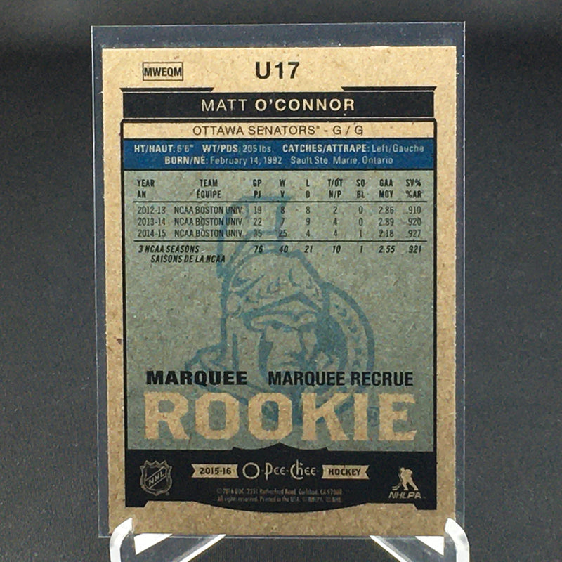 2015 UPPER DECK O-PEE-CHEE - MARQUEE ROOKIE - M. O'CONNOR -