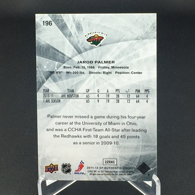 2011 UPPER DECK SP AUTHENTIC - FUTURE WATCH - J. PALMER - #196 - #'D/999