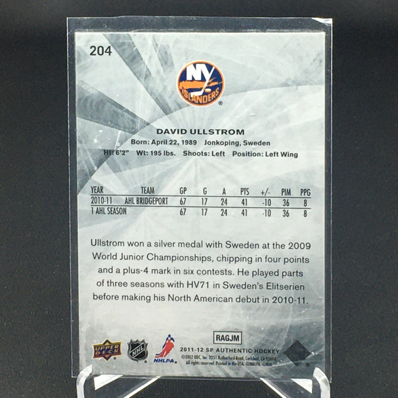 2011 UPPER DECK SP AUTHENTIC - FUTURE WATCH - D. ULLSTROM - #204 - #'D/999