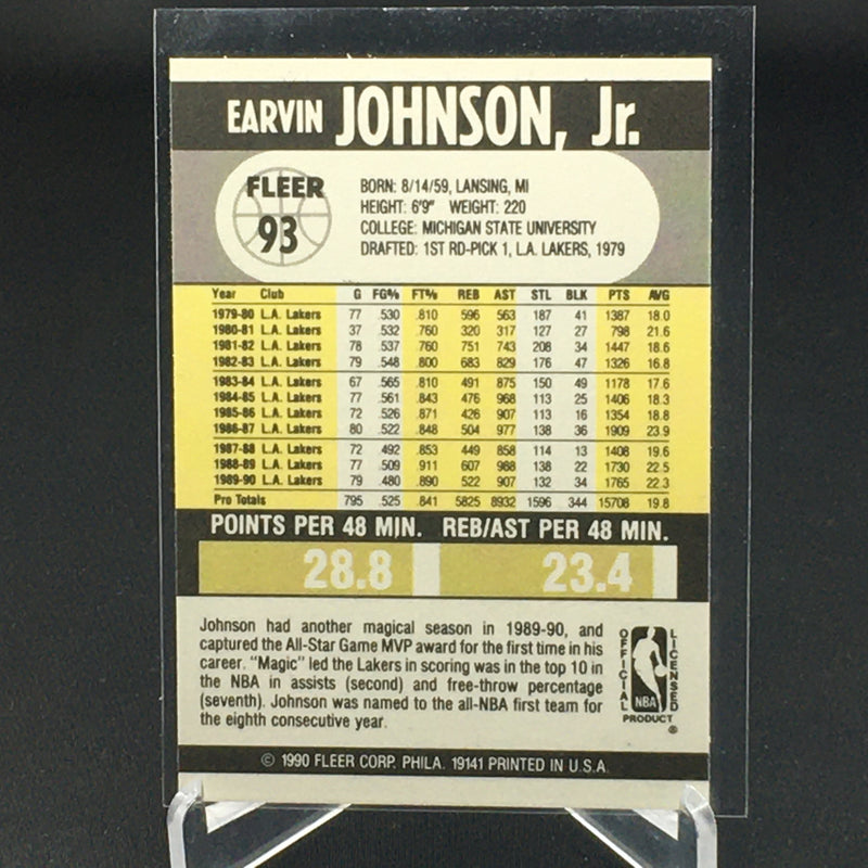 1990 FLEER - E. JOHNSON JR. -