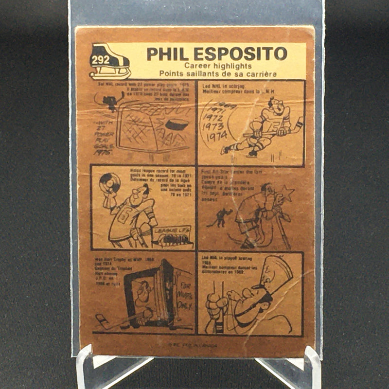 1974 O-PEE-CHEE - ALL STARS - P. ESPOSITO -