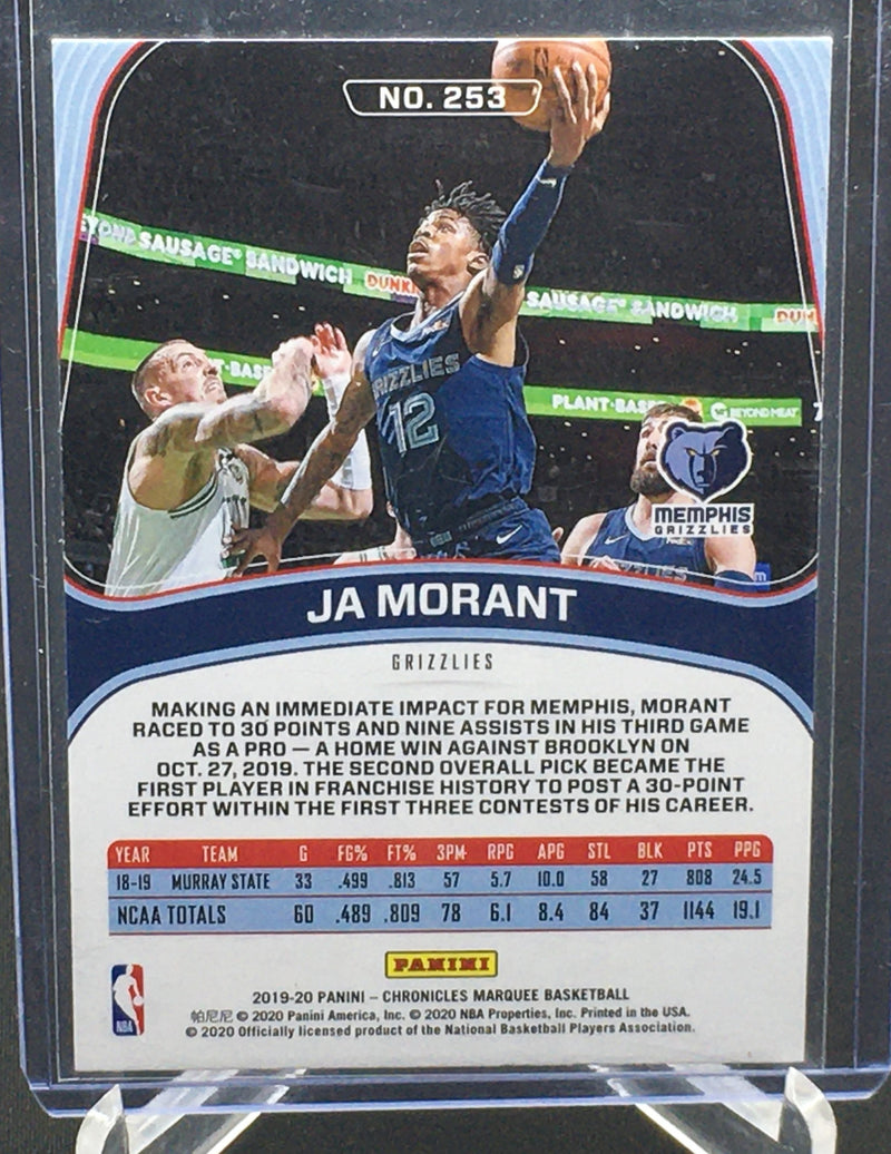 2019 PANINI CHRONICLES MARQUEE - J. MORANT -