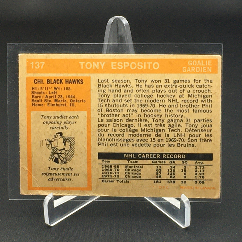 1974 O-PEE-CHEE - T. ESPOSITO -