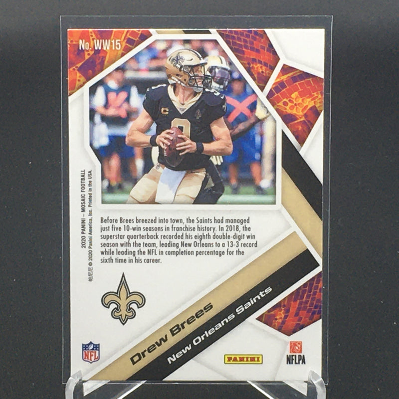 2020 PANINI MOSAIC - WILL TO WIN - D. BREES -