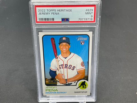 2022 TOPPS HERITAGE - J. PENA - #629 - PSA 9 - RC
