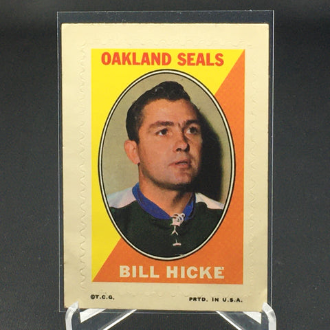 1970 O-PEE-CHEE STAMP STICKER - OAKLAND SEALS - B. HICKE