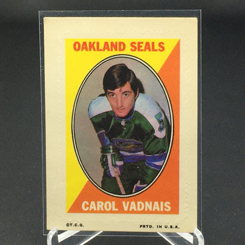 1970 O-PEE-CHEE STAMP STICKER - OAKLAND SEALS - C. VADNAIS