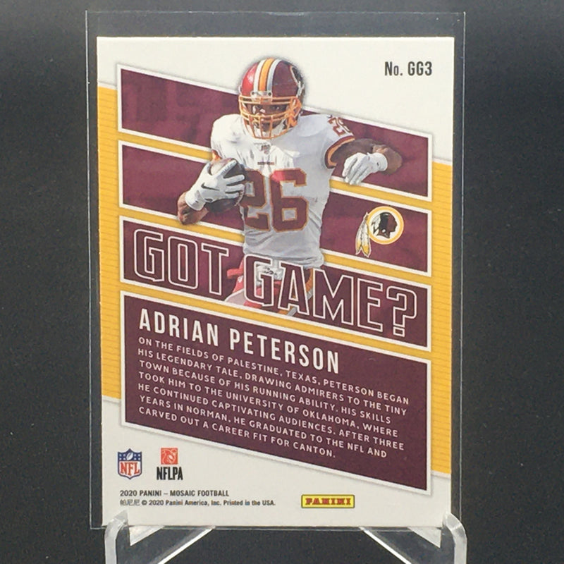 2020 PANINI MOSAIC - GOT GAME - A. PETERSON -