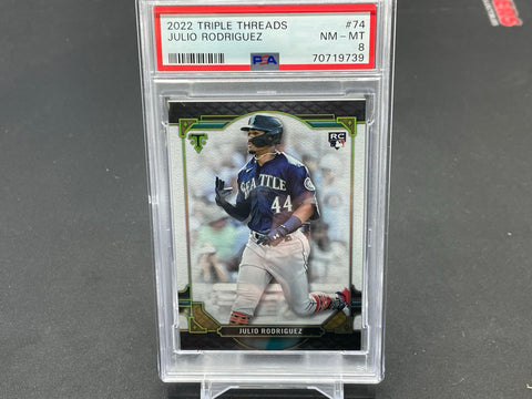2022 TOPPS TRIPLE THREADS - J. RODRIGUEZ - #74 - PSA 8 - RC
