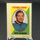 1970 O-PEE-CHEE STAMP STICKER - PITTSBURG PENGUINS - K. McCREARY