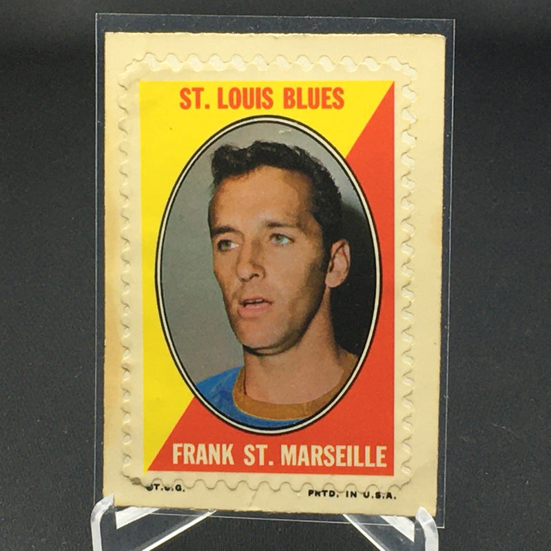 1970 O-PEE-CHEE STICKER STAMP - ST. LUIS BLUES - F. ST. MARSEILLE -