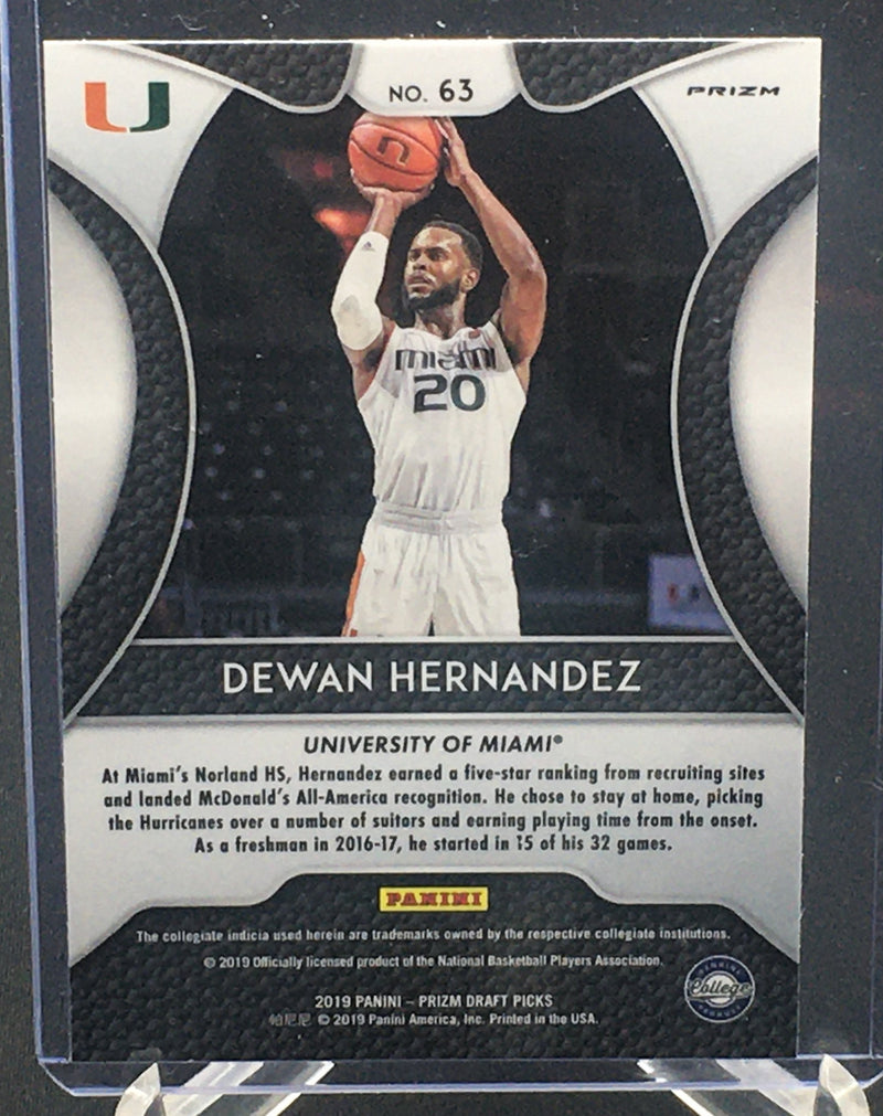 2019 PANINI PRIZM DRAFT PICKS - D. HERNANDEZ -