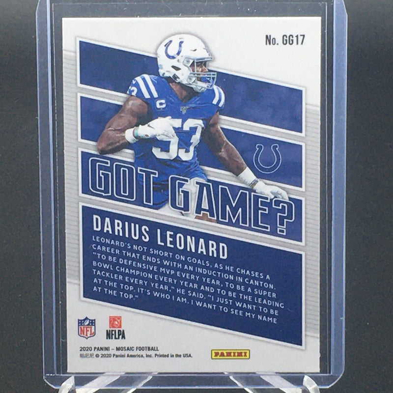 2020 PANINI MOSAIC - GOT GAME - D. LEONARD -