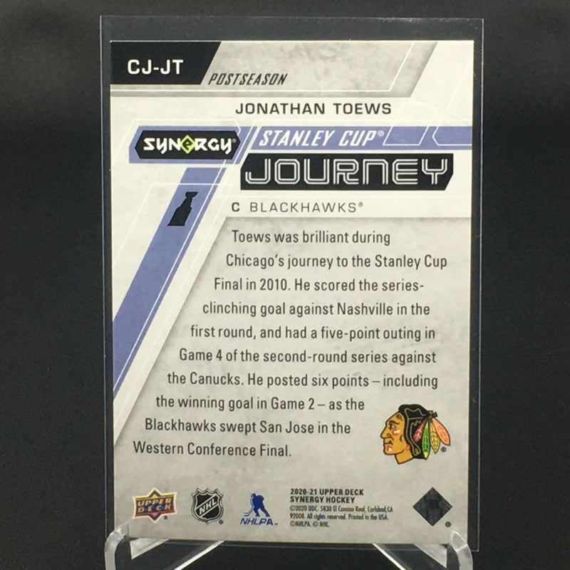 2020 UPPER DECK SYNERGY - STANLEY CUP JOURNEY - J. TOEWS - #CJ-JT - #'D/899