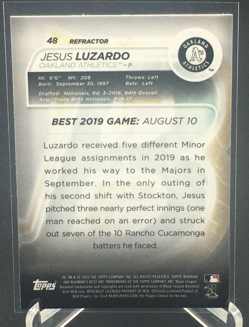 2020 TOPPS BOWMANS BEST - J. LUZARDO -