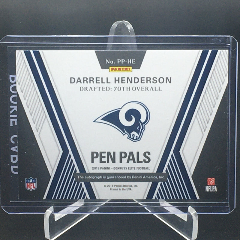 2019 PANINI ELITE - PENPALS - D. HENDERSON -