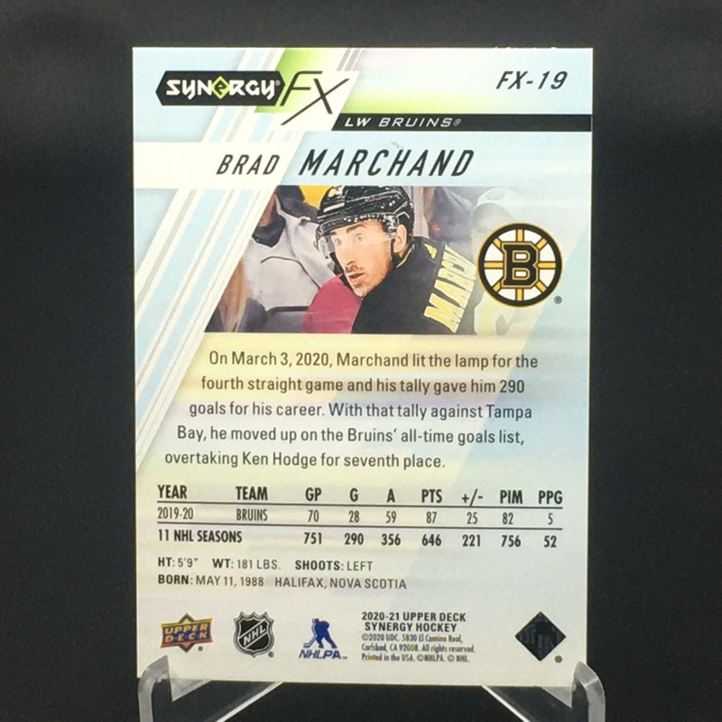 2020 UPPER DECK SYNERGY FX - B. MARCHAND - #FX-19 - #'D/749
