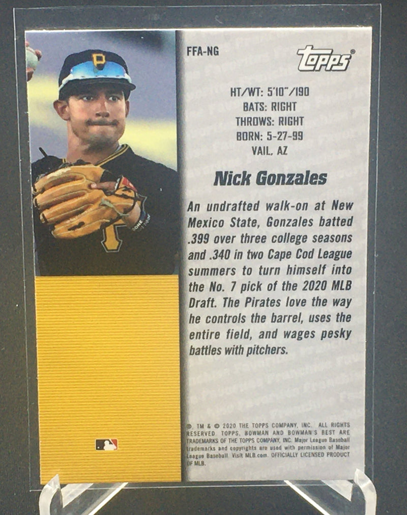 2020 TOPPS BOWMANS BEST - FRANCHISE FAVOURITES - N. GONZALES -