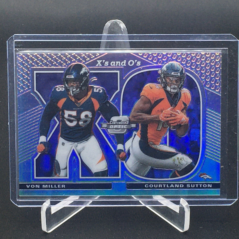 2019 CONTENDERS OPTIC - X'S AND O'S - V. MILLER/ C. SUTTON - #XO-CV - #'D/165