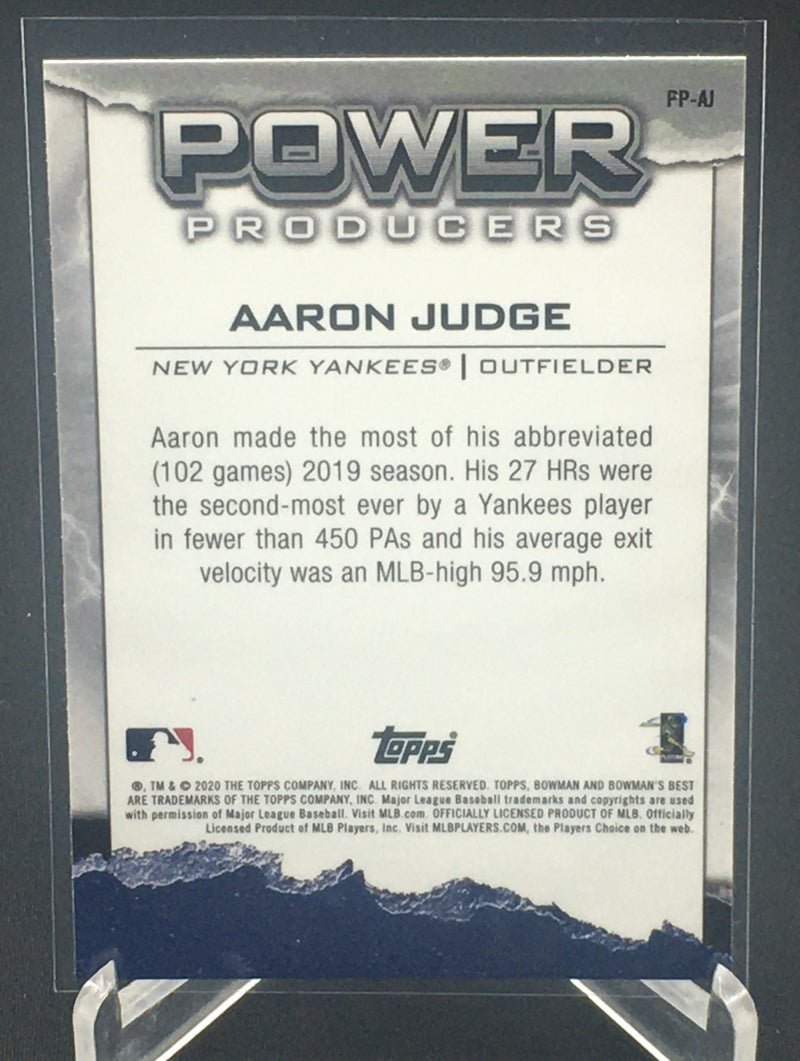 2020 TOPPS BOWMAN BEST - POWER PRODUCERS - A. JUDGE -