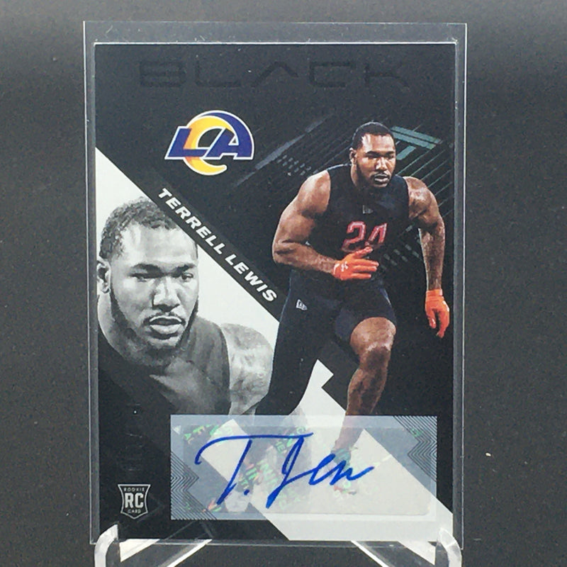 2020 PANINI BLACK - T. LEWIS - #157 - #'D/199 - AUTOGRAPH - RC