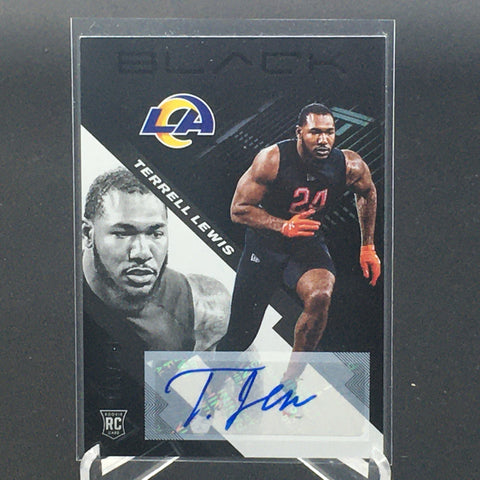 2020 PANINI BLACK - T. LEWIS - #157 - #'D/199 - AUTOGRAPH - RC