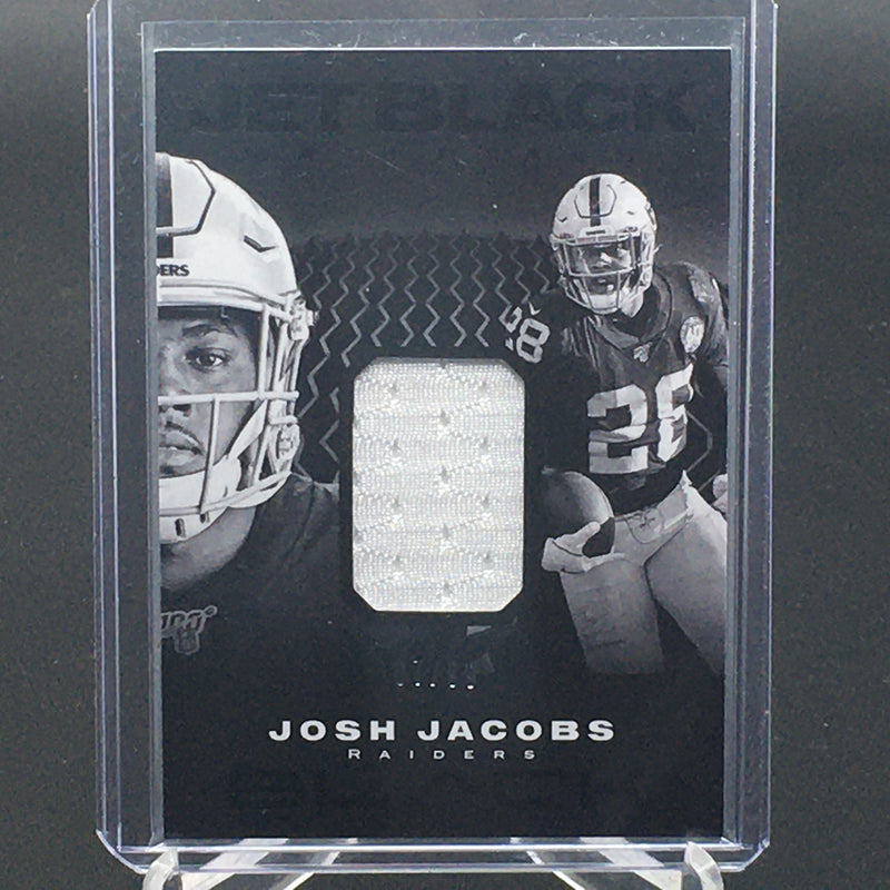 2020 PANINI BLACK - JET BLACK MATERIALS - J. JACOBS - #JB15 - #'D/99 - JERSEY RELIC