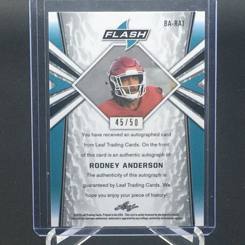 2019 LEAF FLASH - R. ANDERSON - #BA-RA1 - #'D/50 - AUTOGRAPH