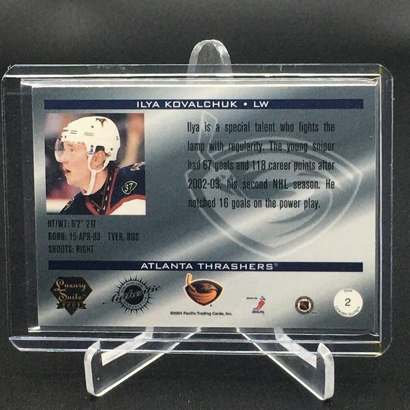 2004 PANINI LUXURY SUITE - AUTHENTIC - I. KOVALCHUK - #2 - #'D/100