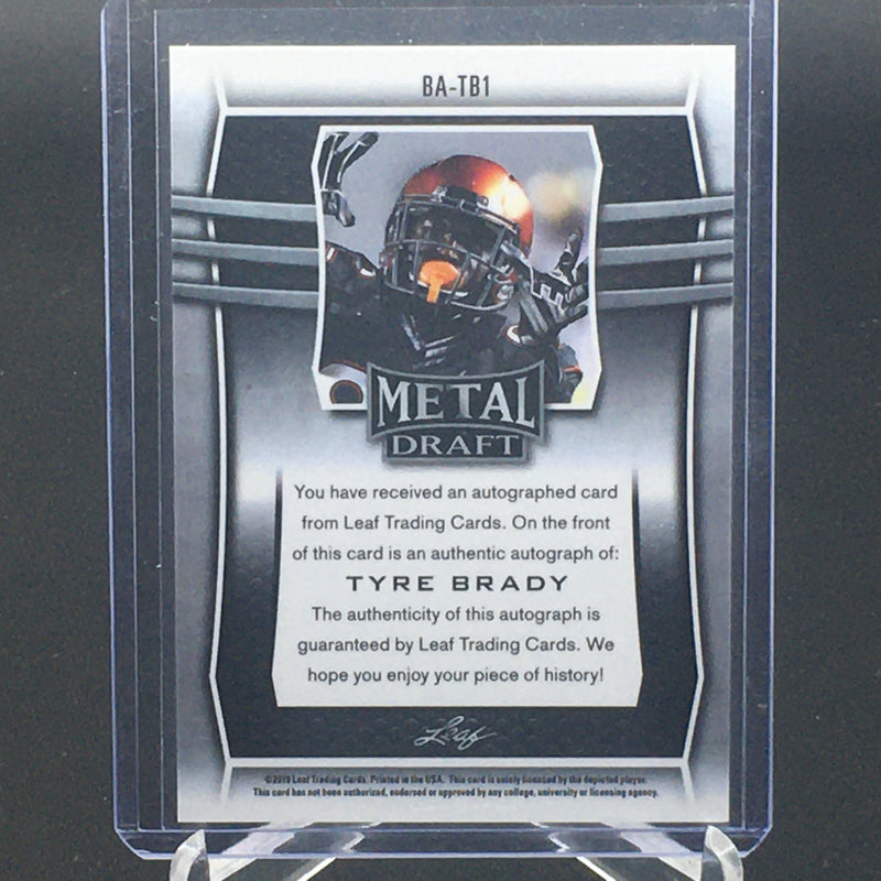 2019 LEAF METAL DRAFT - T. BRADY -