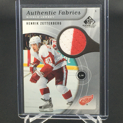 2006 UPPER DECK SP GAME USED - AUTHENTIC FABRICS - #AF-HZ - JERSEY