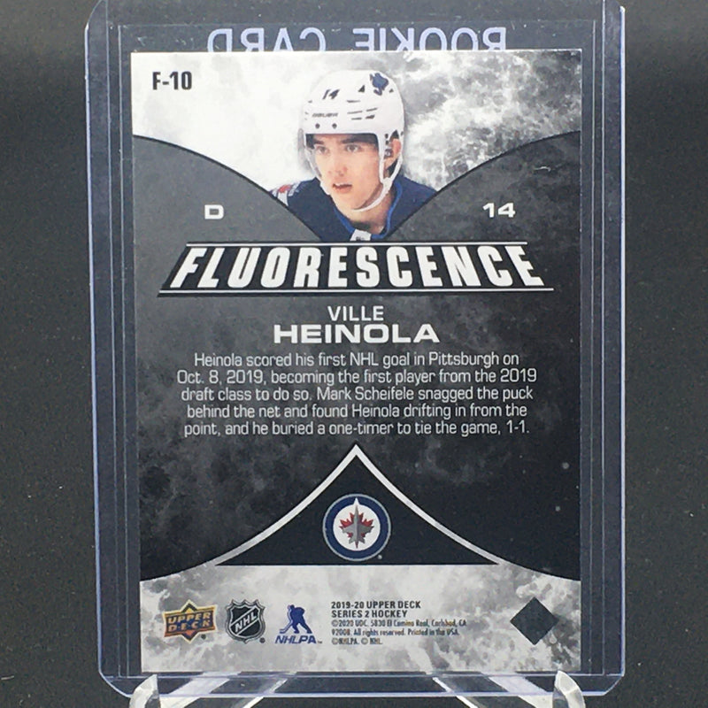 2019 UPPER DECK SERIES TWO - BLUE FLUORESCENCE - V. HEINOLA - #F-10 - #'D/50