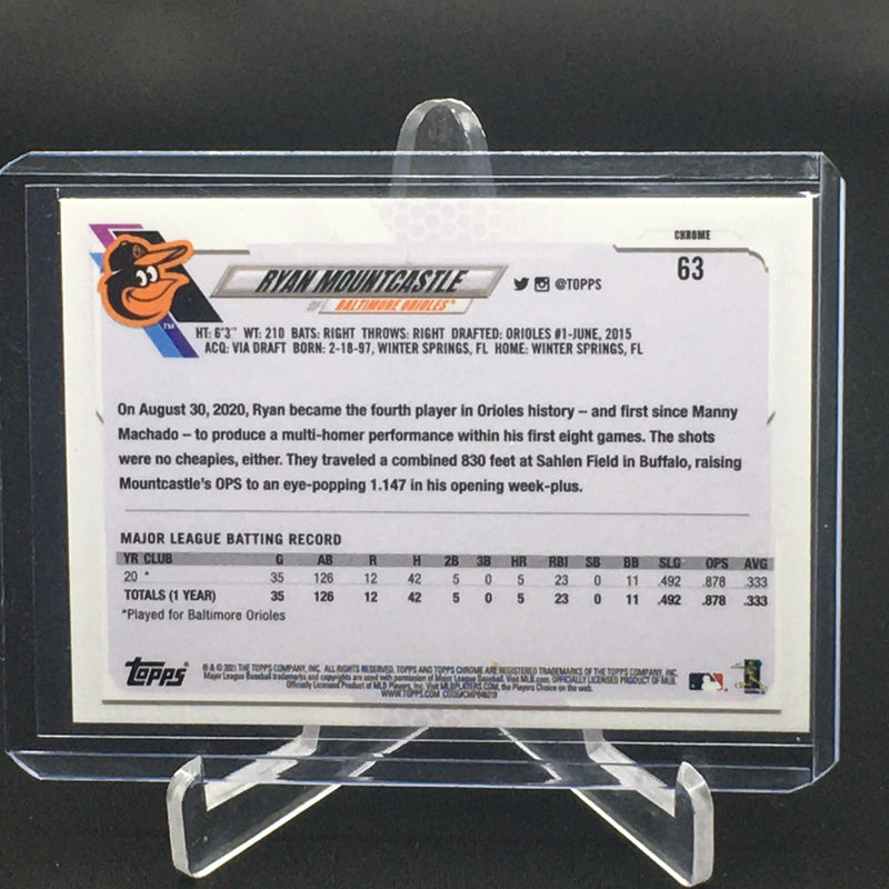 2021 TOPPS CHROME - XFRACTOR - R. MOUNTCASTLE -