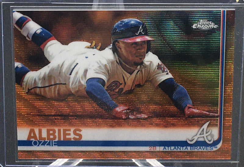 2019 TOPPS CHROME - O. ALBIES - #57 - #'D/25 - ORANGE WAVE