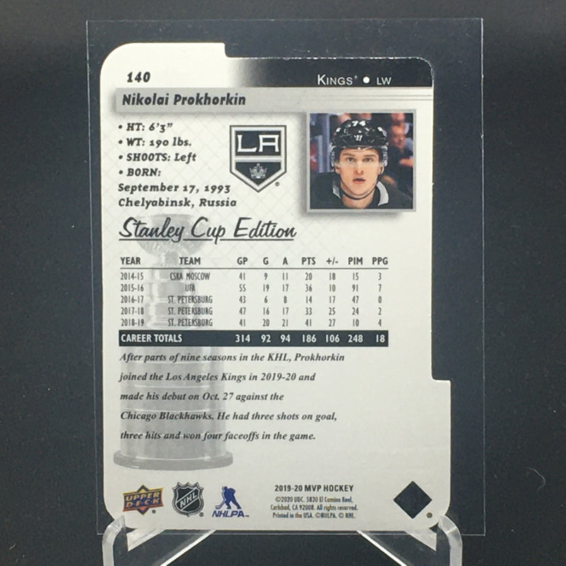 2019 UPPER DECK MVP - STANLEY CUP EDITION - N. PROKHORKIN - #140 - #'D/99