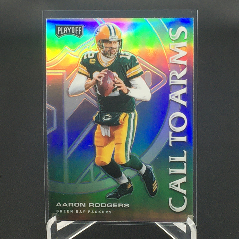 2020 PANINI PLAYOFF - SILVER PRIZM - CALL TO ARMS - A. RODGERS -