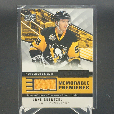 2019 UPPER DECK PREMIER - MEMORABLE PREMIERES - J. GUENTZEL - #MP-GU - PATCH
