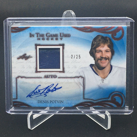 2019 LEAF IN THE GAME USED - D. POTVIN - #UA-DP1 - AUTOGRAPH - PATCH - #'D/25