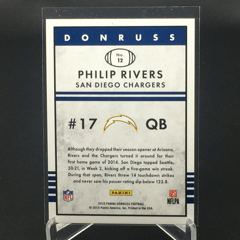2015 PANINI DONRUSS - THROWBACK ROOKIES - P. RIVERS -