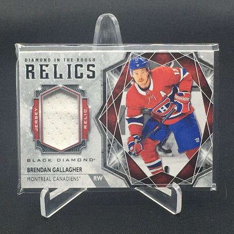 2019 UPPER DECK BLACK DIAMOND - DIAMOND IN THE ROUGH RELICS - B. GALLAGHER - #DR-BG - RELIC