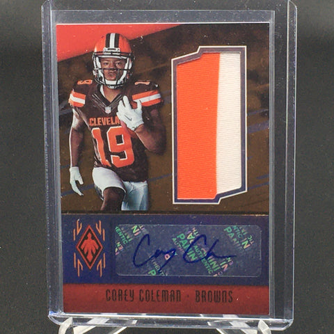 2016 PANINI PHOENIX - C. COLEMAN - #RAP-CC - #'D/49 - RELIC - AUTOGRAPH