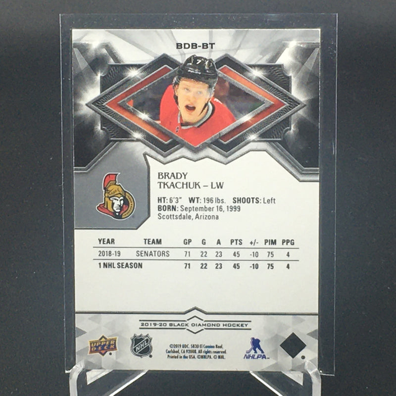 2019 UPPER DECK BLACK DIAMOND - B. TKACHUK - #BDB-BT - #'D/249