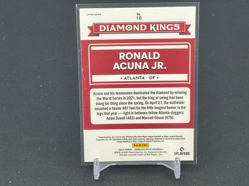 2022 PANINI DONRUSS OPTIC - DIAMOND KINGS - PRIZM - R. ACUNA JR. -