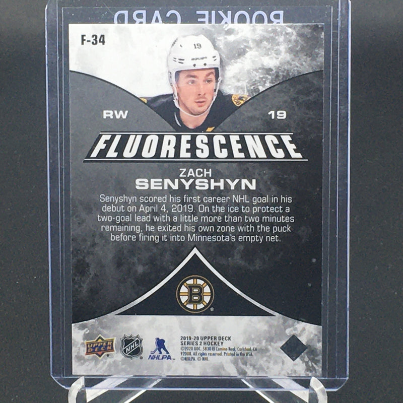 2019 UPPER DECK SERIES TWO - GOLD FLUORESCENCE - Z. SENYSHYN - #F-34 - #'D/150