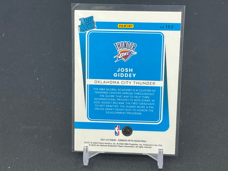 2021 PANINI DONRUSS OPTIC - RATED ROOKIE - J. GIDDEY -