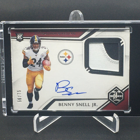 2019 PANINI LIMITED - B. SNELL JR. - 133 - #'D/75 - PATCH - AUTOGRAPH - RC